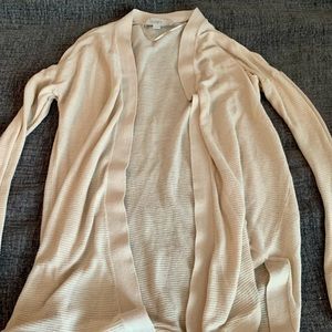 Loft ribbed long cardigan